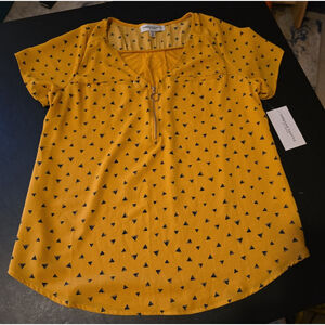 NWT Retro Inspried Women's Blouse Size 1X